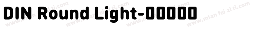 DIN Round Light字体转换